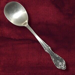 International Silver Southern Splendor Round Soup Spoon-Silverplate-Bouillon